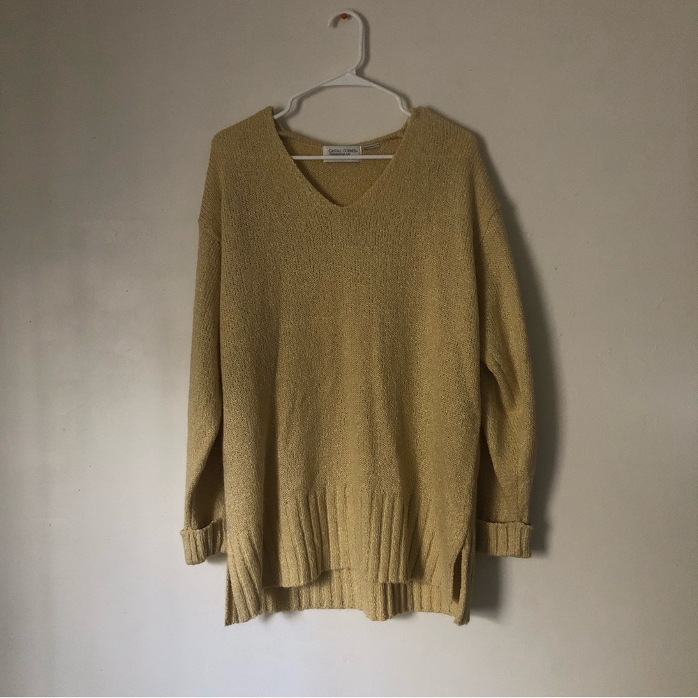 vintage yellow sweater